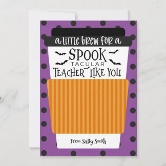 Invitación Un pequeño brebaje para un café de profesor Spookt