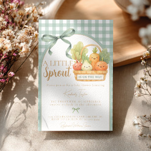 Invitación Un pequeño brote está en camino: Baby Shower