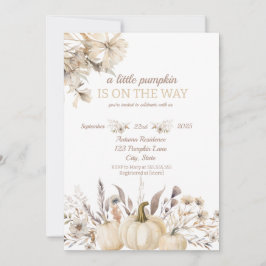 Invitación Un pequeño calabacín está en camino