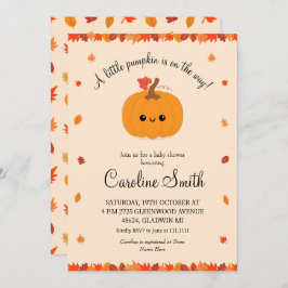 Invitación Un pequeño calabaza Cae en el otoño de Baby Shower