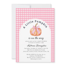 Un pequeño calabaza casi está aquí Baby Shower