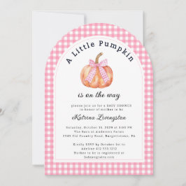 Invitación Un pequeño calabaza casi está aquí Baby Shower