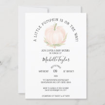 Un pequeño calabaza en el otoño de la floral Baby 