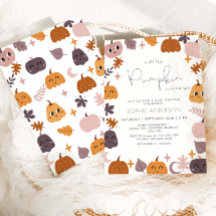 Un Pequeño Calabaza Está En El Camino Del Baby Sho