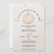 Un Pequeño Calabaza Otoño Cae Baby Shower Floral E