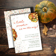 Un pequeño calabaza otoño caída Baby Shower