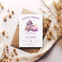 Un pequeño calabaza otoño caída Baby Shower