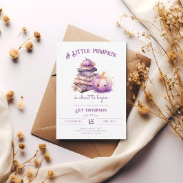 Invitación Un pequeño calabaza otoño caída Baby Shower