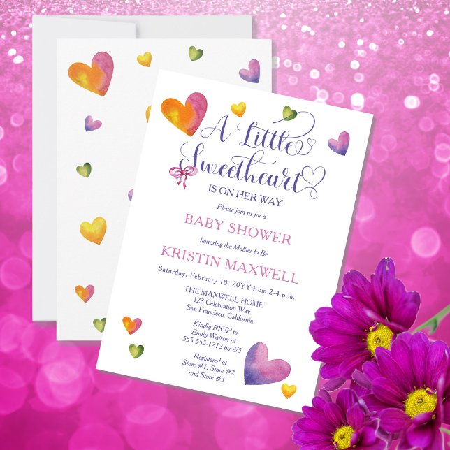 Invitación Un Pequeño Cariño Está En Camino De Baby Shower (Subido por el creador)