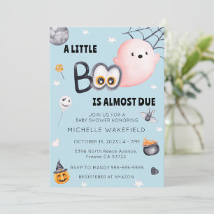 Invitación Un pequeño chaval en Baby Shower de Halloween