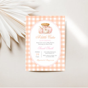 Invitación Un pequeño Chica de Baby Shower de Pie