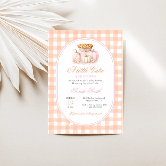 Invitación Un pequeño Chica de Baby Shower de Pie (Subido por el creador)