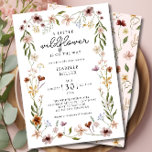 Invitación Un pequeño Chica de flores silvestres Baby Shower<br><div class="desc">Prepárate para celebrar tu próximo manojo de alegría con nuestra invitación de Baby Shower "A Little Wildflower"! Perfecto para acoger a una niña, esta invitación le da un toque de primavera y verano a sus huéspedes con sus hermosas acuarelas y flores silvestres. 🌸 Se trata de esa vibración de la...</div>