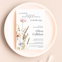 Un pequeño Chica de flores silvestres Baby Shower 