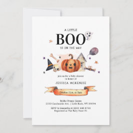 Invitación Un pequeño chicle en el Baby Shower de Halloween