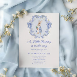 Invitación Un Pequeño Conejito Está En Camino De La Baby Show