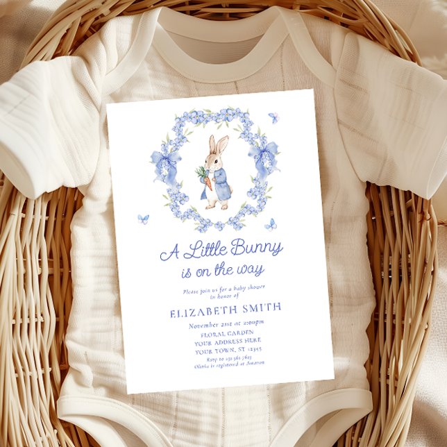 Invitación Un Pequeño Conejo Está En Camino De Baby Shower (Subido por el creador)