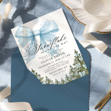 Un pequeño copo de nieve azul en Baby Shower de in