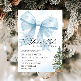 Invitación Un pequeño copo de nieve está en camino a Baby Sho