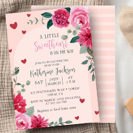 Invitación Un pequeño corazón valentino amor bebé ducha