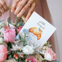 Un Pequeño Croissant Está En Camino De Baby Shower