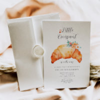 Un Pequeño Croissant Está En Camino De Baby Shower