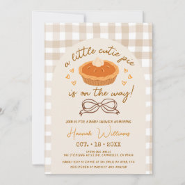 Invitación Un pequeño Cutie Pie está en camino