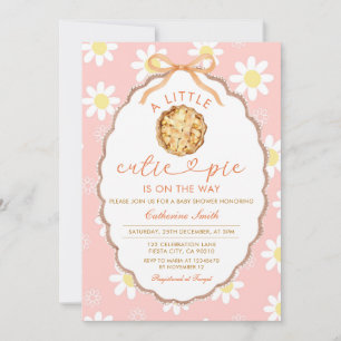 Invitación Un pequeño Cutie Pie está en camino Daisy Baby Sho