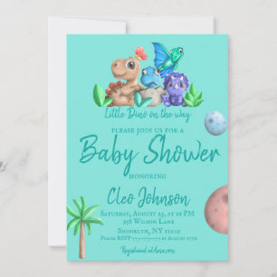 Invitación Un pequeño doncello en su camino a Baby Shower