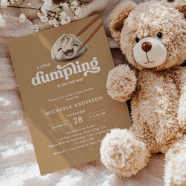 Invitación Un pequeño dumpling está en camino Baby Shower