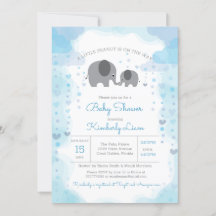 Un pequeño elefante de cacahuete Baby Shower