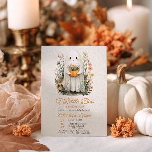Invitación Un pequeño fantasma cayó en Halloween