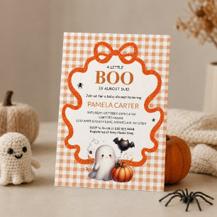 Invitación Un pequeño fantasma está a punto de llegar, Baby S