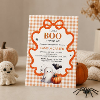 Invitación Un pequeño fantasma está a punto de llegar, Baby S