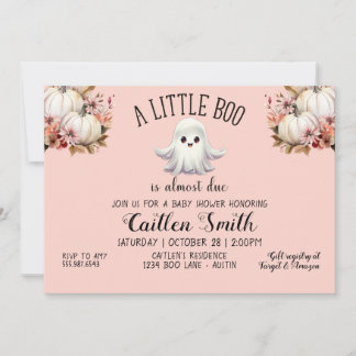 Invitación Un pequeño fantasma está casi listo para nacer Fie