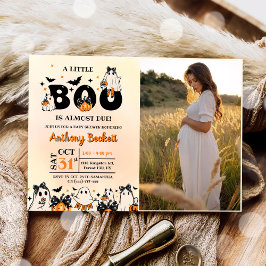 Invitación Un pequeño Fiesta de Baby Shower de Boo Halloween