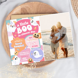 Invitación Un pequeño Fiesta de Baby Shower de Halloween Groo