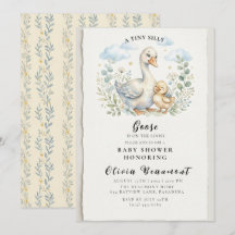 Un pequeño ganso tonto anda suelto: Baby Shower