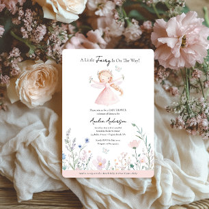 Invitación Un pequeño hato está en camino a Rubor Pink