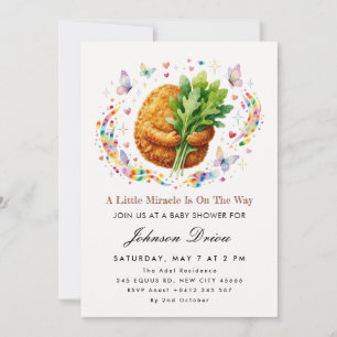 Invitación Un pequeño milagro está en camino Baby Shower
