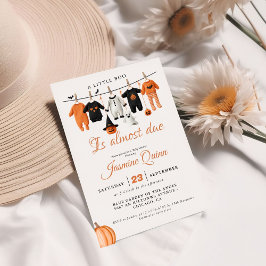 Invitación Un pequeño novio Halloween Cae una ducha bebé