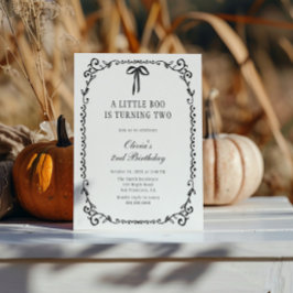 Invitación Un pequeño novio negro sacude Halloween segundo cu