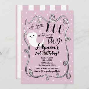 Invitación Un pequeño novio que cumple dos años como fantasma