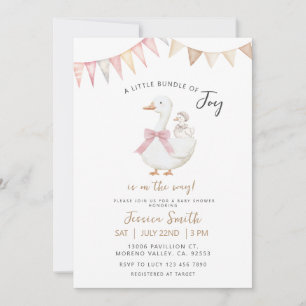 Invitación Un pequeño paquete de alegría en el Baby Shower de