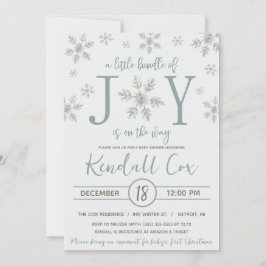 Invitación Un pequeño paquete de alegría está en camino a Bab