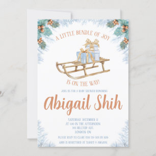 Invitación Un pequeño paquete de alegría está en camino a Bab