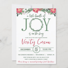 Invitación Un pequeño paquete de alegría está en camino a Bab