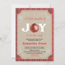 Invitación Un pequeño paquete de Baby Shower de alegría