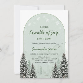 Invitación Un pequeño paquete de Baby Shower de alegría