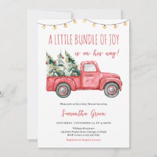 Invitación Un pequeño paquete de Baby Shower de alegría